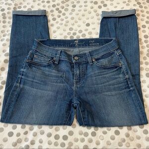 7 For All Mankind Roxanne Crop Jeans Size 25